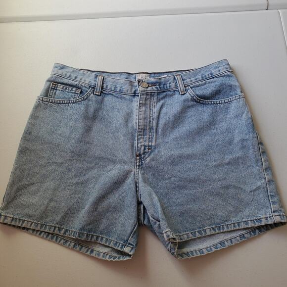 Calvin Klein Jeans Pants - 90s Y2K Calvin Klein Denim Shorts Womens 14 Blue Mom High Rise 5" Easy Fit Denim